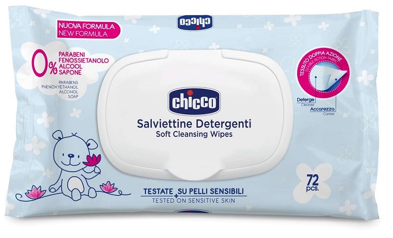 CHICCO COSMESI SALVIETTE 72 PEZZI PLAQ - farmagiri