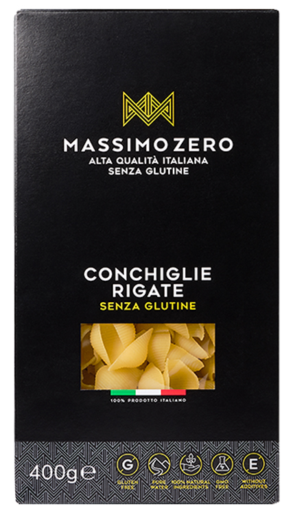 MASSIMO ZERO CONCHIGLIE RIGATE 400 G - farmagiri