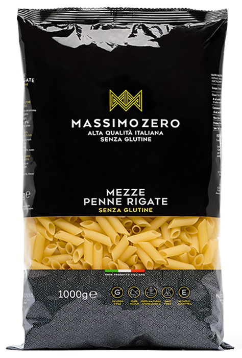 MASSIMO ZERO MEZZE PENNE RIGATE 1 KG - farmagiri