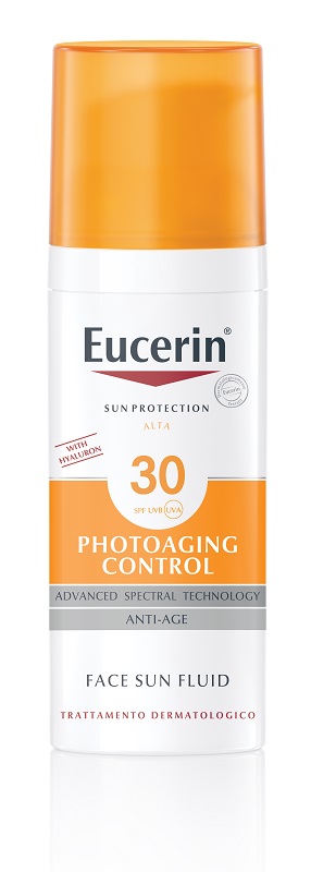 EUCERIN SUN PROTECTION SPF 30 PHOTOAGING CONTROL FACE SUN FLUID ANTI AGE 50 ML - farmagiri