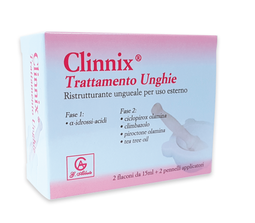 CLINNIX TRATTAMENTO UNGHIE 2 FLACONI 15 ML + 2 PENNELLI APPLICATORI - farmagiri