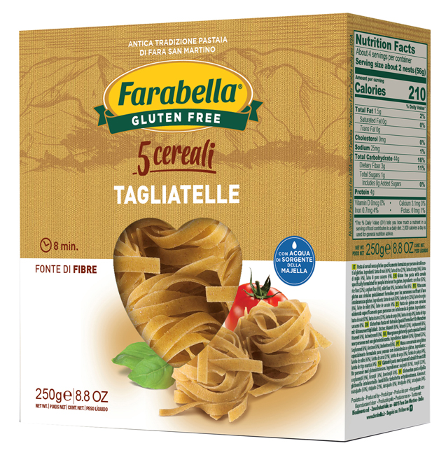 FARABELLA TAGLIATELLE AI 5 CEREALI 250 G - farmagiri