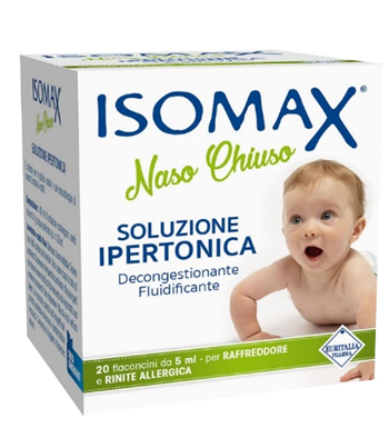 SOLUZIONE IPERTONICA ISOMAX NASO CHIUSO 20 FLACONCINI DA 5 ML - farmagiri