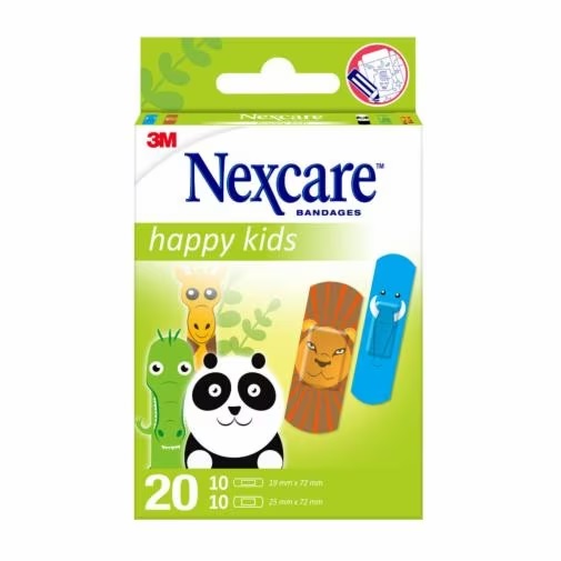 CEROTTI NEXCARE KIDS PLASTERS ANIMALS 20 PEZZI ASSORTITI - farmagiri