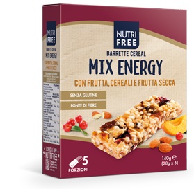 NUTRIFREE BARRETTE CEREAL MIX ENERGY 28 G X 5 - farmagiri