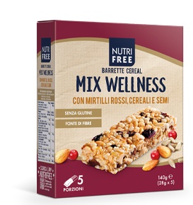 NUTRIFREE BARRETTE CEREAL MIX WELLNESS 28 G X 5 - farmagiri