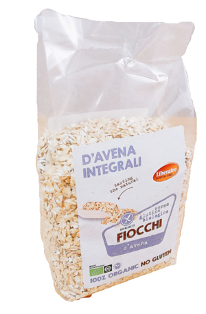 LIBERAIRE FIOCCHI D'AVENA INTEGRALI SENZA GLUTINE BIO 400 G - farmagiri
