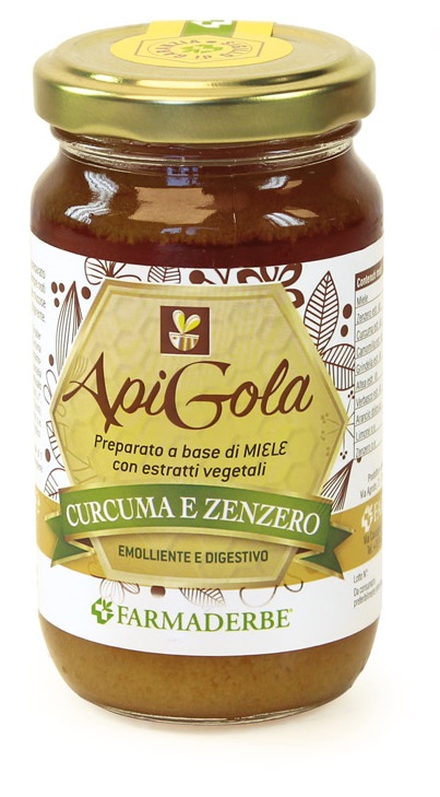 APIGOLA MIELE CURCUMA E ZENZERO 250 G - farmagiri