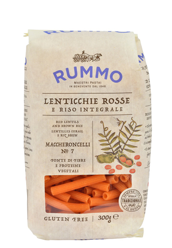RUMMO MACCHERONCELLI N 7 LENTICCHIE ROSSE E RISO INTEGRALE 300 G - farmagiri