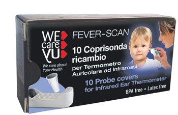 COPPELLE RICAMBIO PER TERMOMETRO INFRAROSSI WECAREYU FEVER-SCAN 10 PEZZI - farmagiri