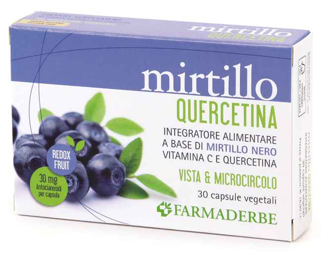 MIRTILLO QUERCETINA 30 CAPSULE VEGETALI - farmagiri