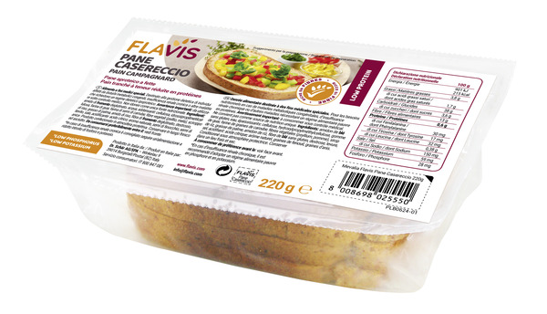 FLAVIS PANE CASERECCIO PANE APROTEICO A FETTE 220 G - farmagiri