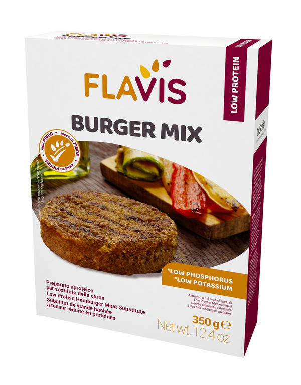 FLAVIS BURGER MIX PREPARATO APROTEICO PER SOSTITUTO DELLA CARNE 350 G - farmagiri