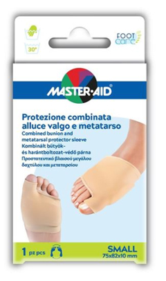 PROTEZIONE MASTER-AID FOOTCARE PER ALLUCE VALGO E METATARSO SMALL 1 PEZZO D7 - farmagiri