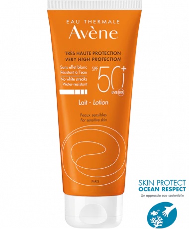 EAU THERMALE AVENE SOLARE LATTE SPF50+ 100 ML NUOVA FORMULA - farmagiri