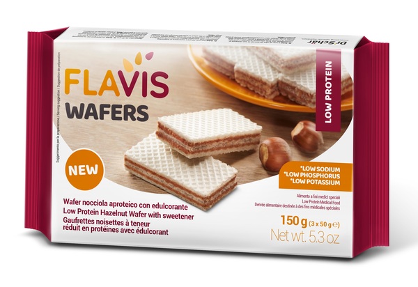 FLAVIS WAFERS NOCCIOLA APROTEICO 3 PORZIONI DA 50 G - farmagiri