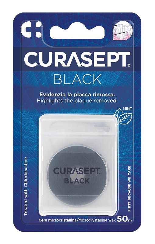 CURASEPT FLOSS CERATO NERO CLOREXIDINA - farmagiri