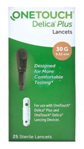 LANCETTE PUNGIDITO ONETOUCH DELICA PLUS 25 PEZZI - farmagiri