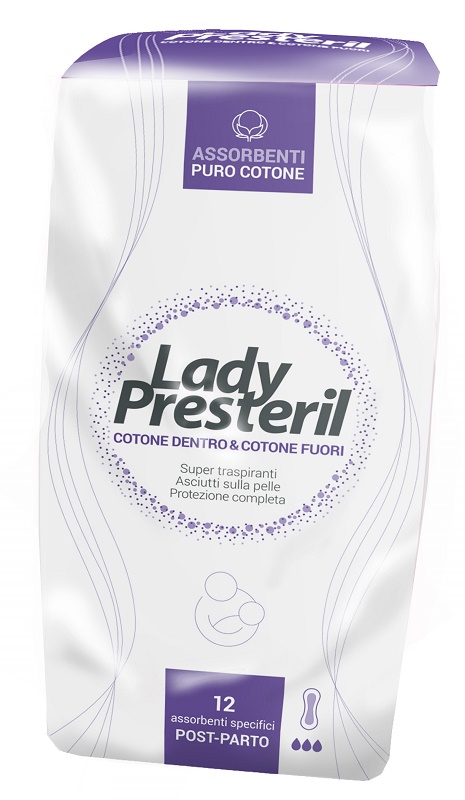 LADY PRESTERIL POSTPARTO 12 PEZZI - farmagiri