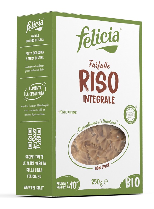 FELICIA FARFALLE RISO INTEGRALE 250 G - farmagiri