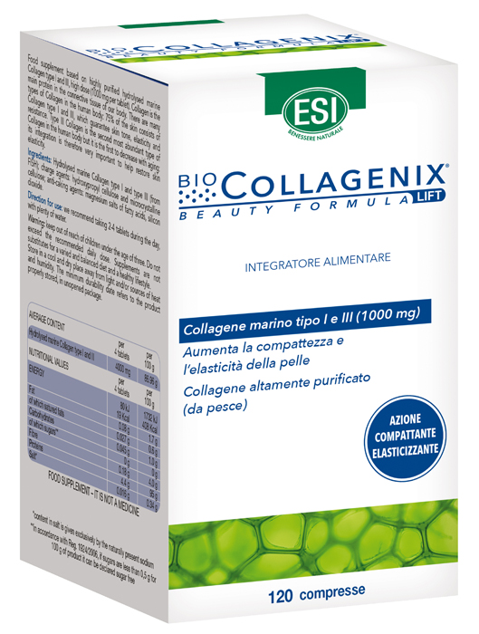 ESI BIOCOLLAGENIX 120 COMPRESSE - farmagiri