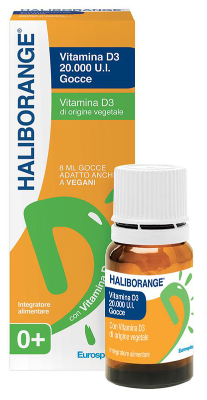 HALIBORANGE VITAMINA D3 20000 UI GOCCE 8 ML - farmagiri