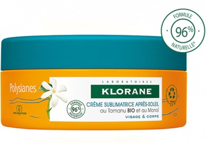 KLORANE CREMA SUBLIMATRICE DOPOSOLE VISO E CORPO TAMANU E MONOI 200 ML - farmagiri