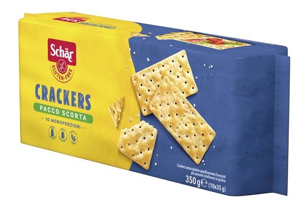 SCHAR CRACKERS SENZA LATTOSIO PACCO SCORTA 10 MONOPORZIONI DA 35 G - farmagiri