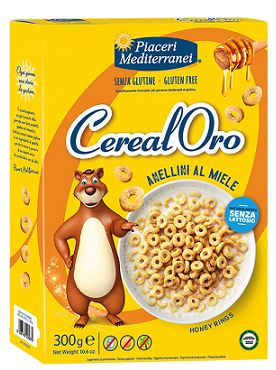 PIACERI MEDITERRANEI CEREALORO ANELLINI MIELE 300 G - farmagiri