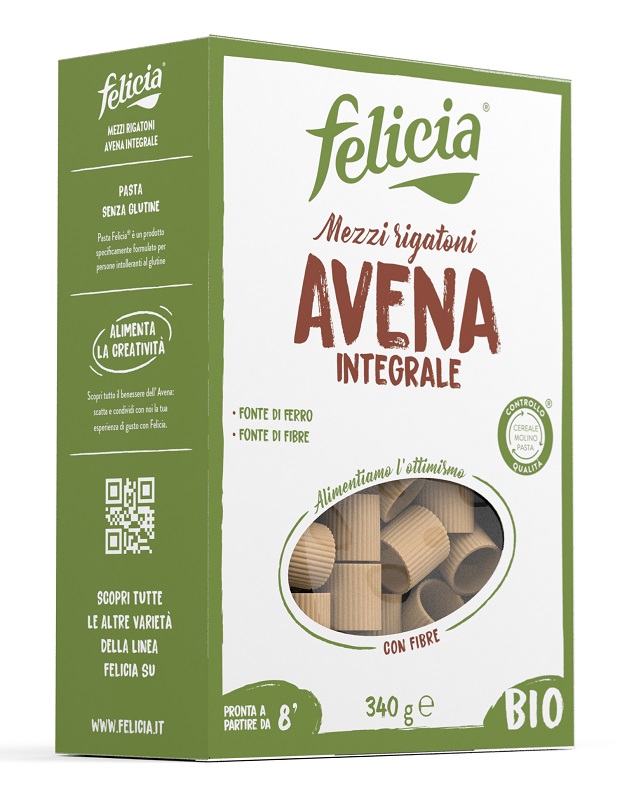 FELICIA MEZZI RIGATONI AVENA 340 G - farmagiri