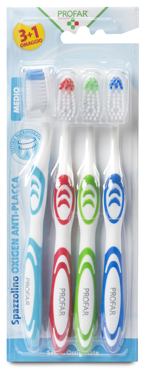 PROFAR SPAZZOLINO ANTIPLACCA OXIGEN 4 PEZZI - farmagiri