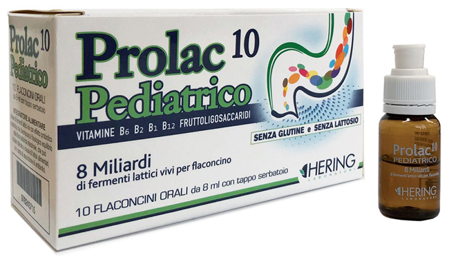 PROLAC10 PEDIATRICO FERMENTI LATTICI 10 FLACONCINI 8 ML - farmagiri