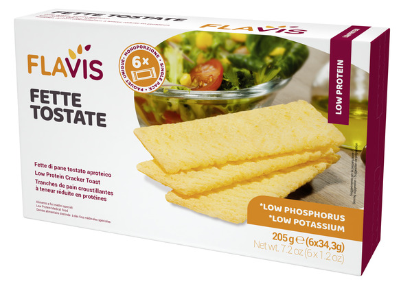 FLAVIS FETTE TOSTATE APROTEICHE 6 PORZIONI DA 34,3 G - farmagiri