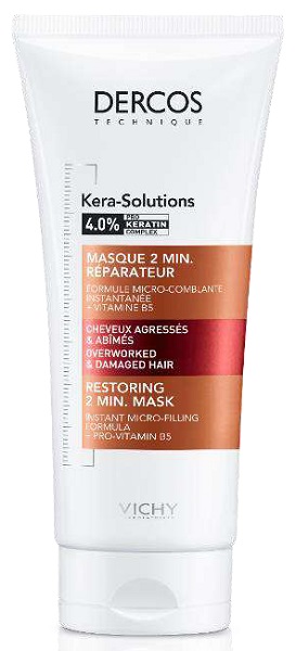 DERCOS TECHNIQUE KERASOL MASCHERA RIPARATRICE 2 MIN 200 ML - farmagiri