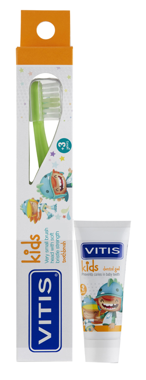VITIS KIDS SPAZZOLINO + GEL 8 ML - farmagiri