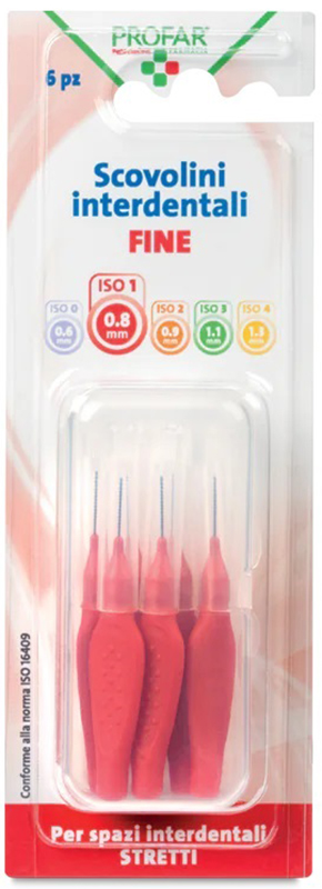 PROFAR SCOVOLINI ROSSO 0,8 6 PEZZI - farmagiri