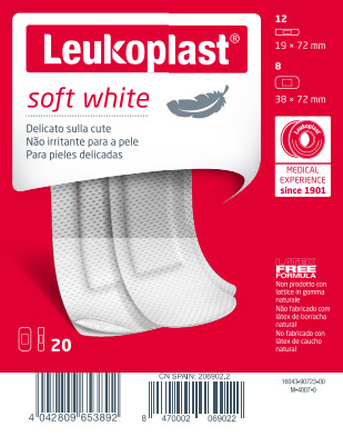LEUKOPLAST SOFT WHITE 20 PEZZI ASSORTITI - farmagiri