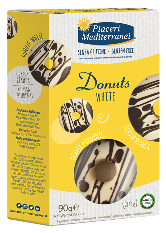 PIACERI MEDITERRANEI DONUTS WHITE 90 G - farmagiri