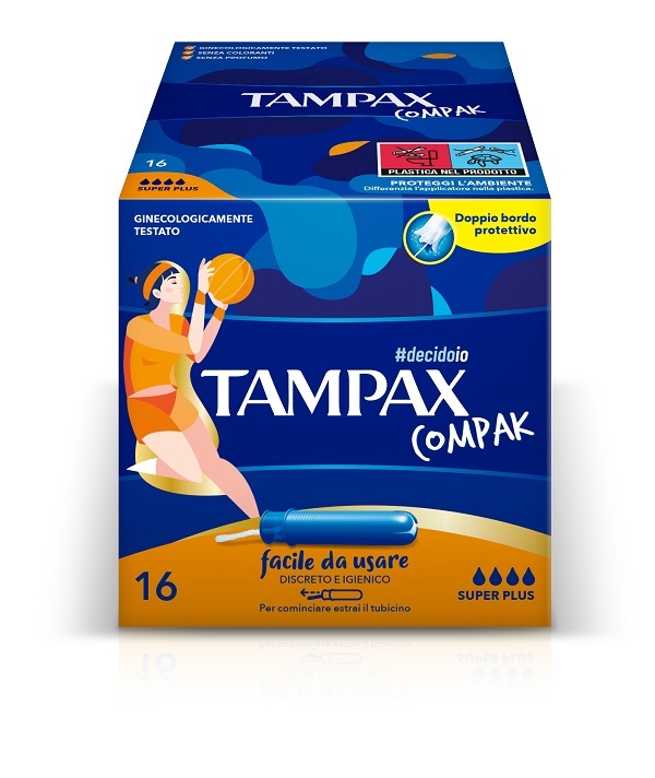 TAMPAX COMPAK ASSORBENTE INTERNO SUPER PLUS 16 PEZZI - farmagiri