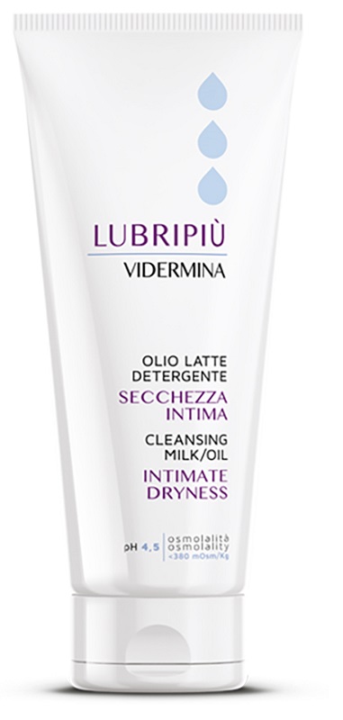 VIDERMINA LUBRIPIU' OLIO LATTE DETERGENTE SECCHEZZA INTIMA 200 ML - farmagiri