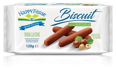HAPPY FARM BISCUIT NOCCIOLA 120 G - farmagiri