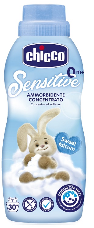 CHICCO SENSITIVE 0M+ AMMORBIDENTE CONCENTRATO SWEET TALCUM 750 ML - farmagiri