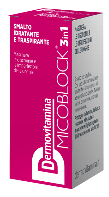 DERMOVITAMINA MICOBLOCK 3 IN 1 SMALTO IDRATANTE E TRASPIRANTE FUCSIA 5 ML - farmagiri