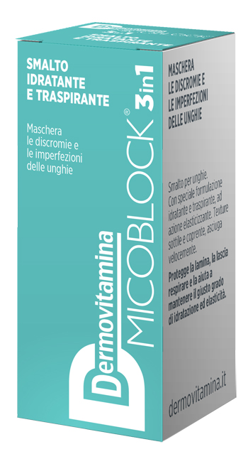 DERMOVITAMINA MICOBLOCK 3 IN 1 SMALTO IDRATANTE E TRASPIRANTE TURCHESE 5 ML - farmagiri