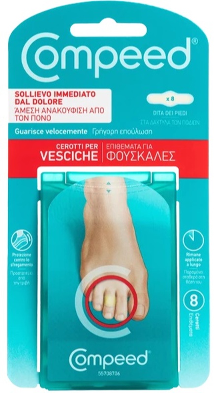 COMPEED CEROTTI PER VESCICHE DITA PIEDI 8 PEZZI CARTON - farmagiri