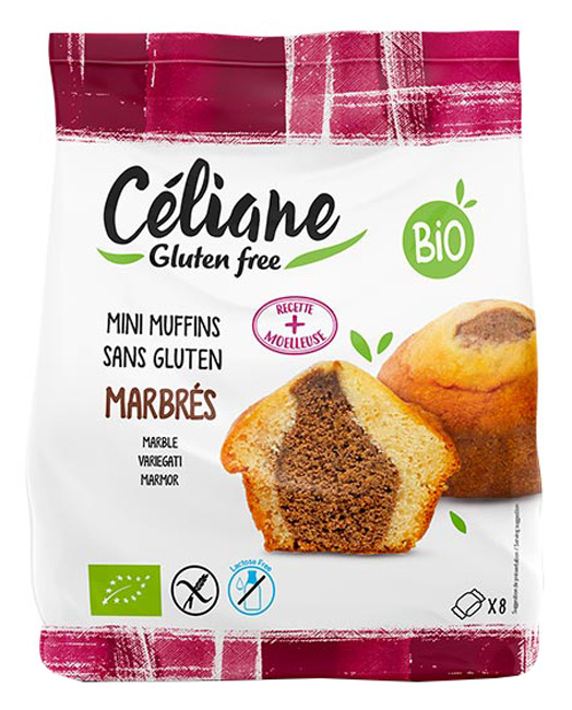 CELIANE  MUFFIN BIO SENZA GLUTINE VARIEGATO AL CACAO 8 PEZZI DA 25 G - farmagiri