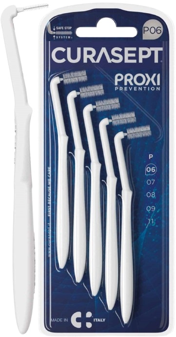 CURASEPT PROXI ANGLE P06 BIANCO/WHITE 5 PEZZI - farmagiri