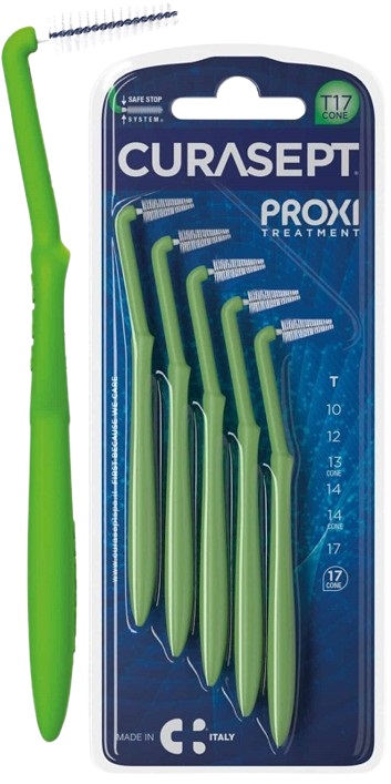 CURASEPT PROXI ANGLE P09 VERDE CHIARO/LIGHT GREEN 5 PEZZI - farmagiri