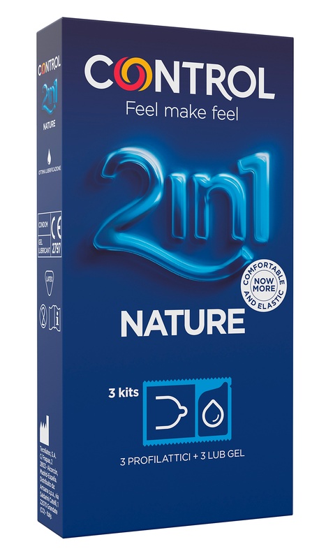 CONTROL 2IN1 NATURE 2,0 + NATURE LUBE 3+ 3 PEZZI - farmagiri