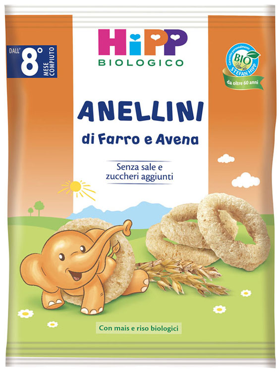 HIPP BIO ANELLINI FARRO AVENA 30 G - farmagiri